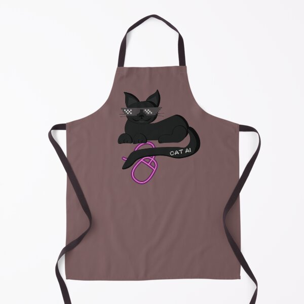Item preview, Black cat AI with mouse gift for Halloween designed and sold by Narcisa22.