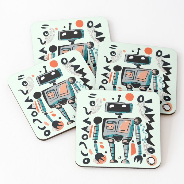 Item preview, abstract robot designed and sold by FoRes-Art.