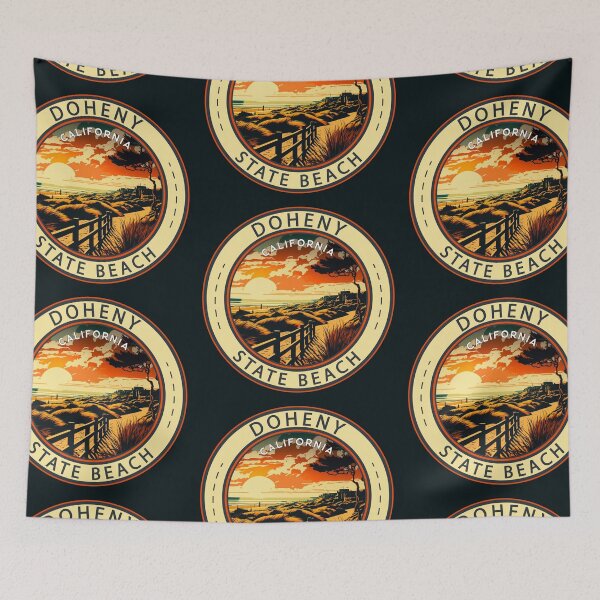 Item preview, Doheny State Beach California Badge designed and sold by KrisSidDesigns.