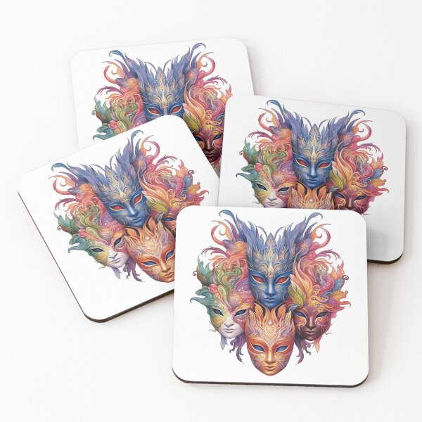 Aperçu de l'œuvre Masquerade Masks 2 créée et vendue par Pedra Panda.