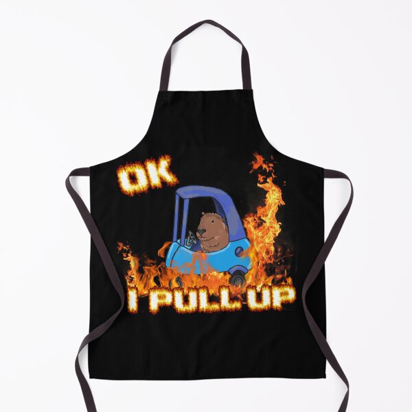 Item preview, Ok I Pull Up Capybara Meme Fire Design designed and sold by RoserinArt.