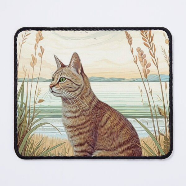 Item preview, Seashore Cat Portrait designed and sold by HappyLifeCreate.