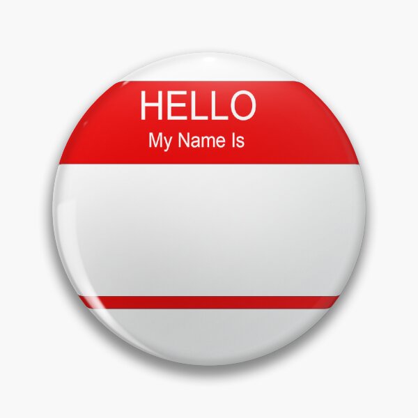 Item preview, Hello! My Name Is sticker print designed and sold by FloridFox.