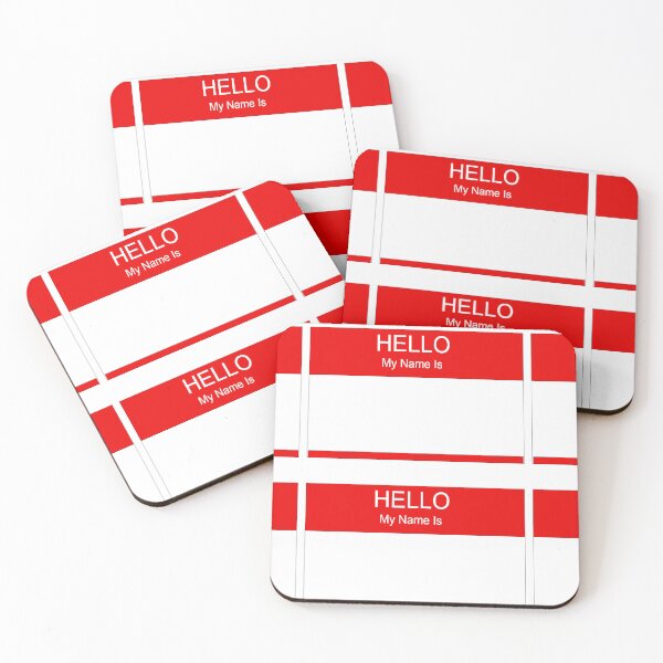 Item preview, Hello! My Name Is sticker print designed and sold by FloridFox.