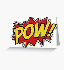 Pow! Bam! Wham! Boom! Greeting Card