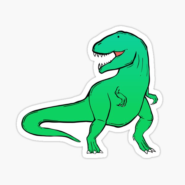 T-Rex Digital Illustration Sticker