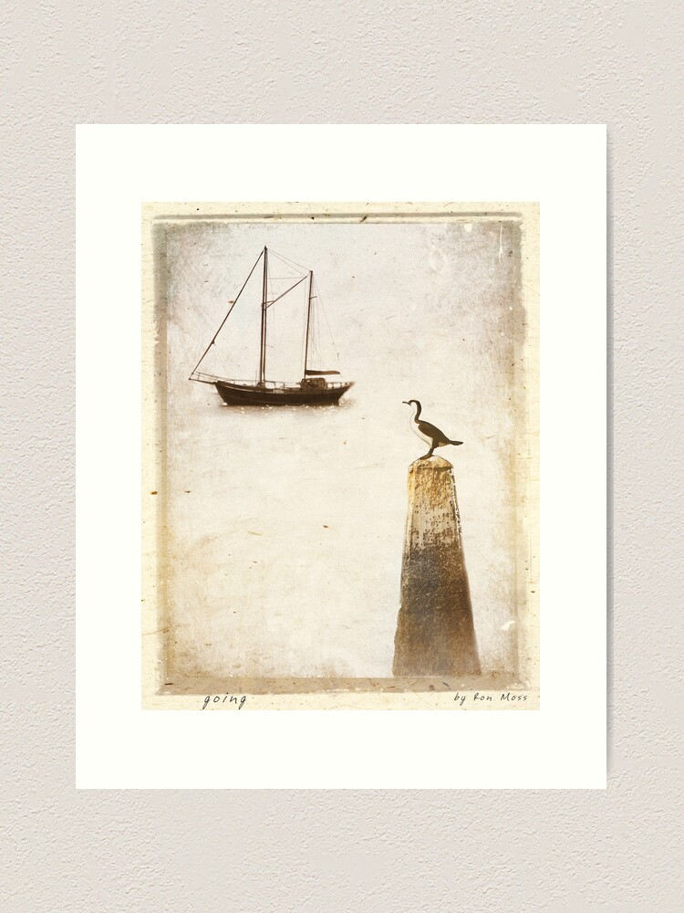 Alternate view of g o i n g Art Print