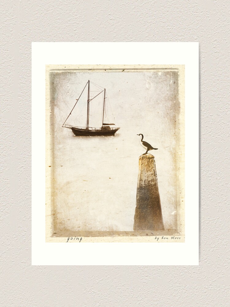Alternate view of g o i n g Art Print