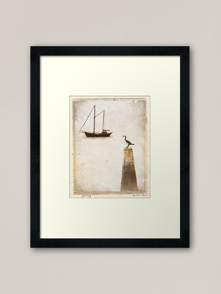 Alternate view of g o i n g Framed Art Print