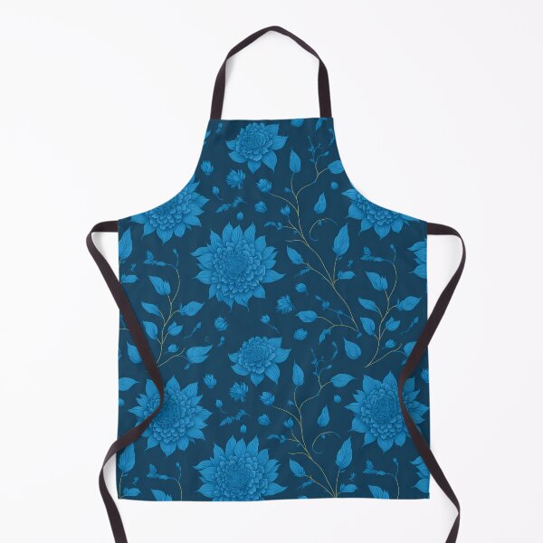 Item preview, Blue Color Floral Pattern designed and sold by DesignCentrum.