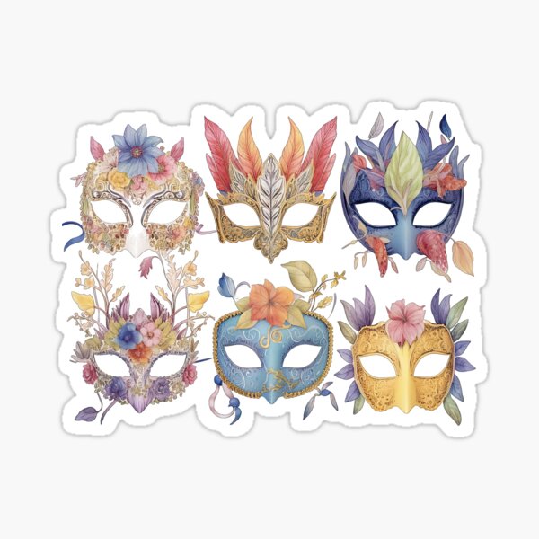 Item preview, Masquerade Masks 5 designed and sold by FreeStoneStudio.