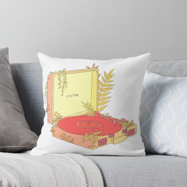 Item preview, Overgrown Record Player (LISTEN, pink) designed and sold by lauraceae-art.