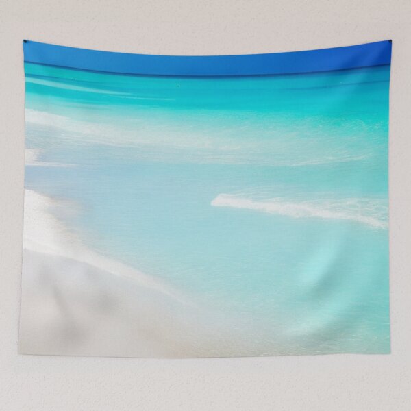 Item preview, Tropical Aquamarine & Turquois Gentle Waves Washing Up On A Beautiful Sandy White Beach designed and sold by BBGIFTSUK.