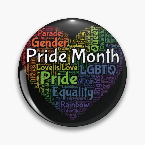 Item preview, Pride Month Heart Word Art designed and sold by DaniGirls.