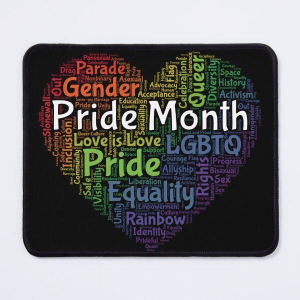 Item preview, Pride Month Heart Word Art designed and sold by DaniGirls.