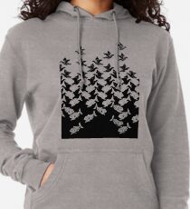 Fisch und Vögel Art Deco Tessellation Leichter Hoodie