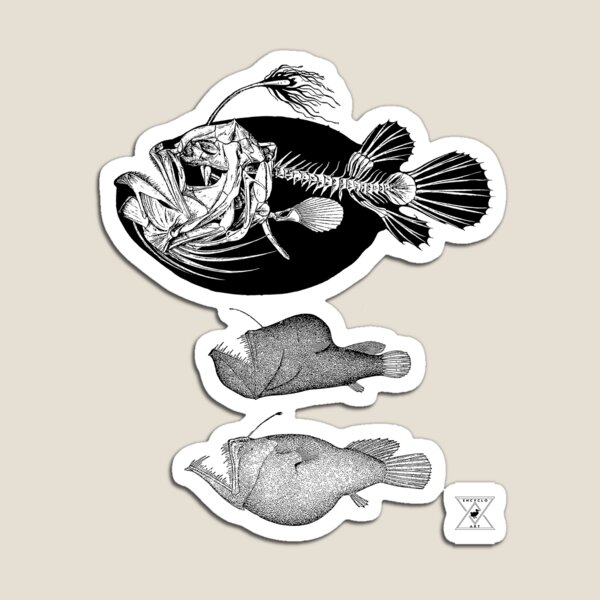 Item preview, Deep Sea Angler Fish | Ocean Animal designed and sold by encyclo-art.
