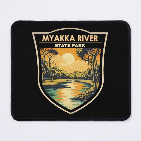 Item preview, Myakka River State Park Florida Sunset Badge designed and sold by KrisSidDesigns.