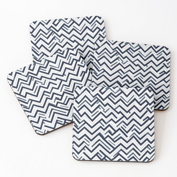 Item preview, Seamless Chevron Pattern - Blue Black and White Chevron Design designed and sold by TGAL2.