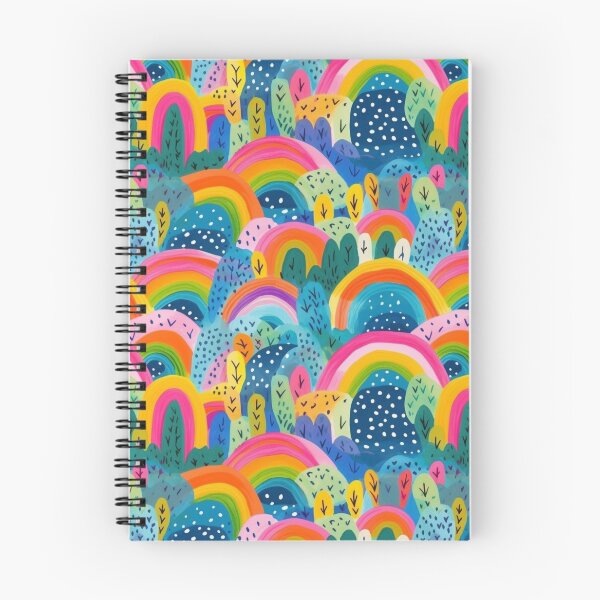 Item preview, Rainbow Hills seamless pattern designed and sold by EmmaFinchDesign.