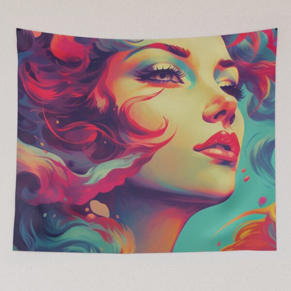 Item preview, Beautiful Woman | Vibrant Abstract Portrait designed and sold by Cris888.