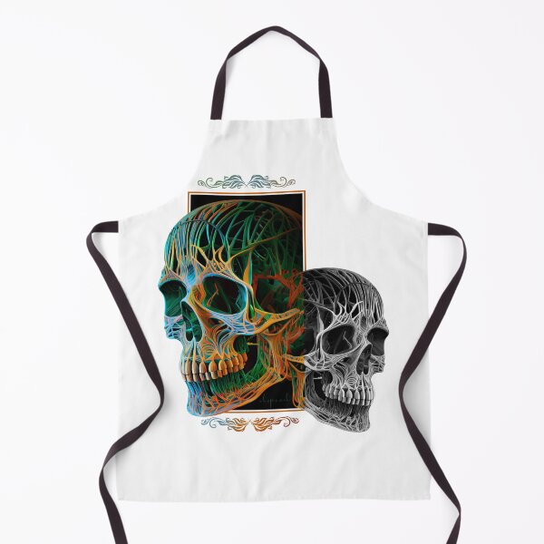 Item preview, Color Mask of Decay 003: Skull Twins in colorful chaos designed and sold by utopio-art.