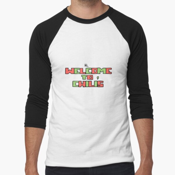 hi, welcome to chili's Baseball ¾ Sleeve T-Shirt
