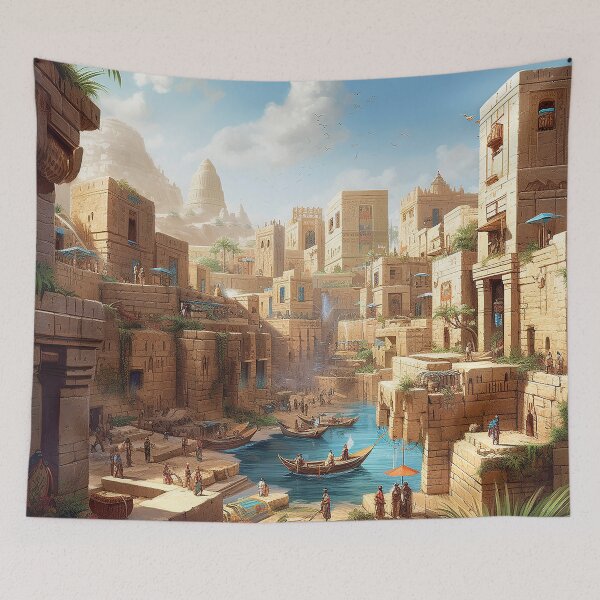 Item preview, City By The Stream designed and sold by PyramidSchmear.