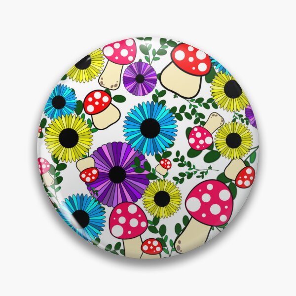 Item preview, Mushroom and Flowers design designed and sold by Alyssas-AAA.