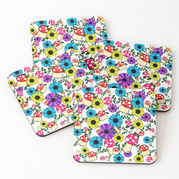 Item preview, Mushroom and Flowers design designed and sold by Alyssas-AAA.