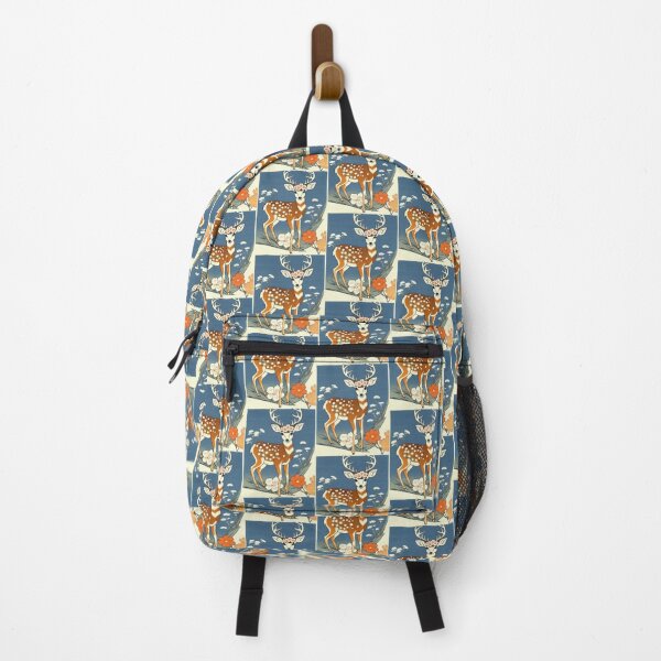 Item preview, deer with flowers designed and sold by EuropeanPrints.