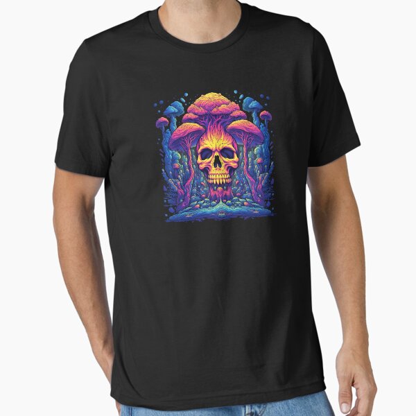 Item preview, Psychedelic Skull and 'Shrooms #9 designed and sold by CoutureCrypt.