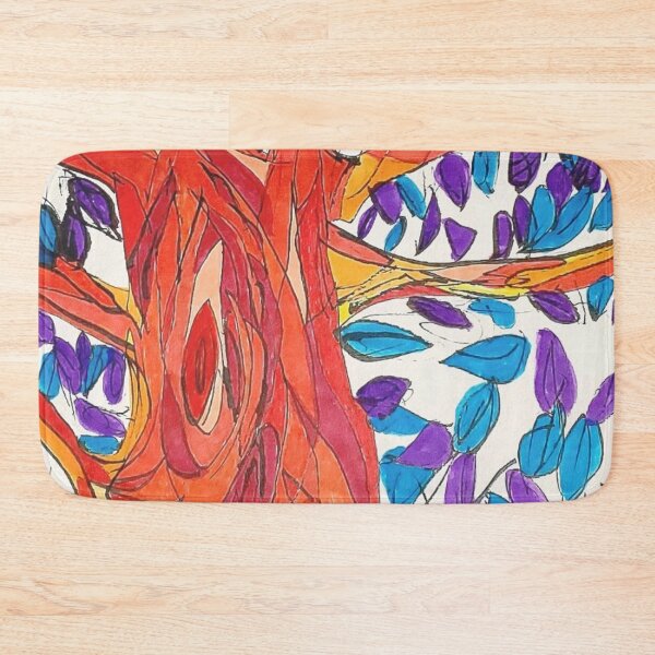 Item preview, Contrast Color Tree: orange, yellow, purple, and blue designed and sold by India2022.