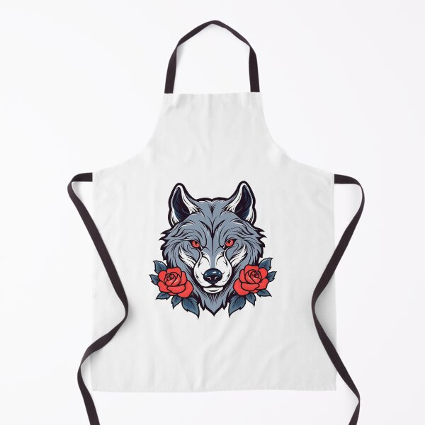 Artikelvorschau, Wolf mit Blumen Mädchen, Wolf mit Blume, Wolfsliebhaber entworfen und verkauft von JJT0724.