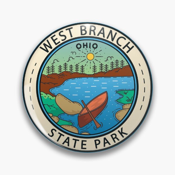 Item preview, West Branch State Park Ohio Badge designed and sold by KrisSidDesigns.