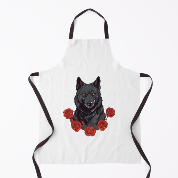 Artikelvorschau, Wolf mit Blumen Mädchen, Wolf mit Blume, Wolfsliebhaber entworfen und verkauft von JJT0724.