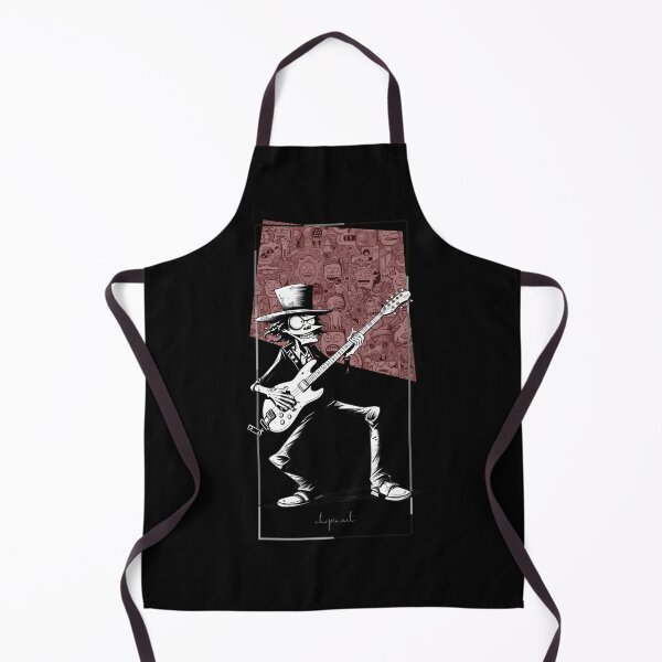 Item preview, Rock'n'Roll Sketch: Cool guitarist with top hat in black and white cartoon design designed and sold by utopio-art.