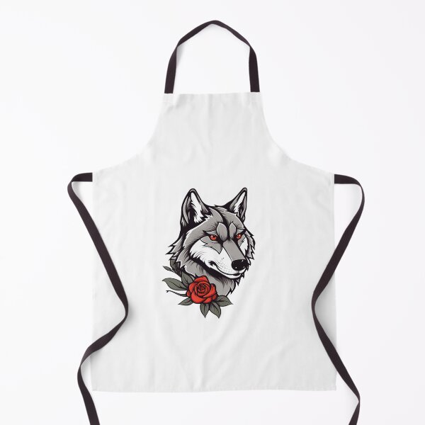 Artikelvorschau, Wolf mit Blumen Mädchen, Wolf mit Blume, Wolfsliebhaber entworfen und verkauft von JJT0724.