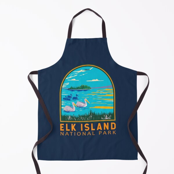 Item preview, Elk Island National Park Canada Pelican Emblem designed and sold by KrisSidDesigns.