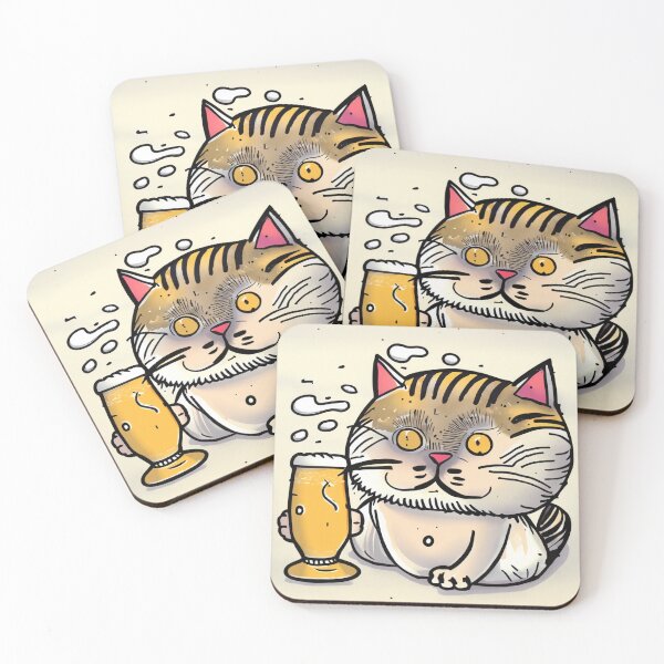 Item preview, Cat and beer designed and sold by DejanVuk.