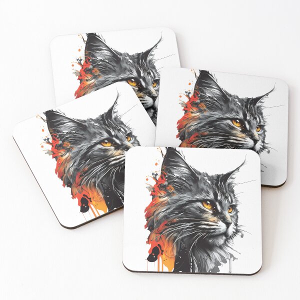 Item preview, Maine Coon, Gentle and Large-size Cat designed and sold by MVDigitalArt.