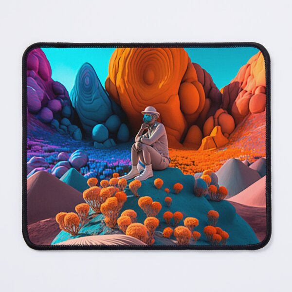 Item preview, Pintura, deserto, paisagem,landscape, flowers, mountain, colorful, unique,  designed and sold by afpnegocios.
