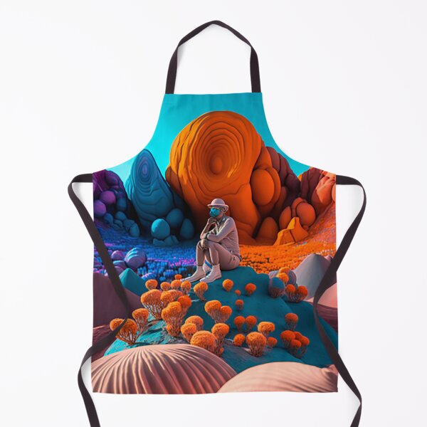 Item preview, Pintura, deserto, paisagem,landscape, flowers, mountain, colorful, unique,  designed and sold by afpnegocios.