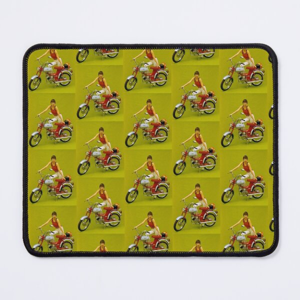 Item preview, Old advertisement for a moped with a girl from the USSR designed and sold by Rashkin.