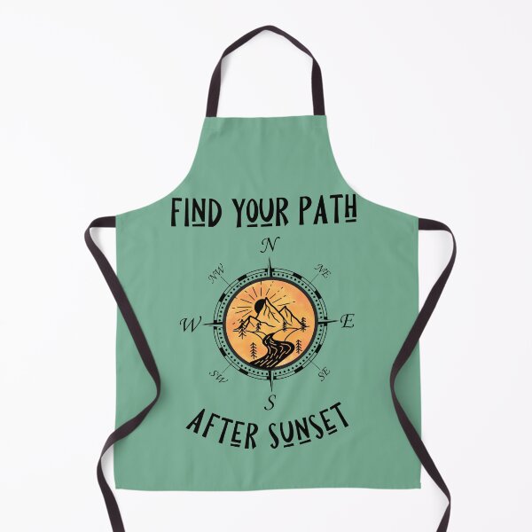 Item preview, Find Your Path After Sunset - Inspirational Hiking Quote designed and sold by Heartee.