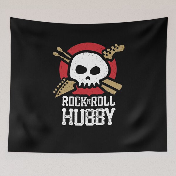 Item preview, Rock And Roll Wife Skull And Guitar Logo designed and sold by SunnyStreet.