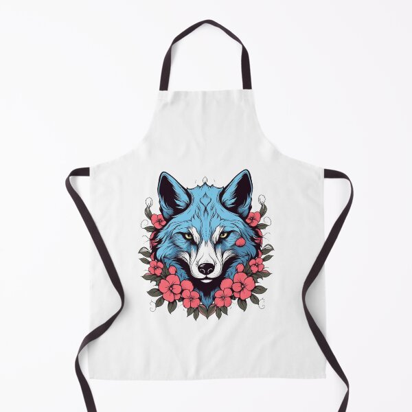 Artikelvorschau, Wolf mit Blumen Mädchen, Wolf mit Blume, Wolfsliebhaber entworfen und verkauft von JJT0724.
