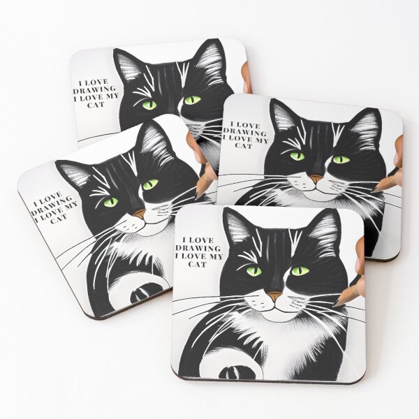 Item preview, I love my cat and drawing. designed and sold by Amr Darwish Graphic designer.