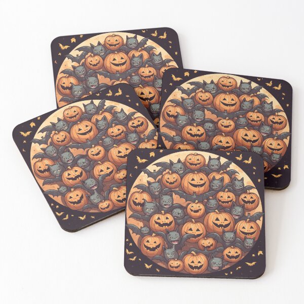 Item preview, halloween smiling pumpkins designed and sold by DigitalPixelize.