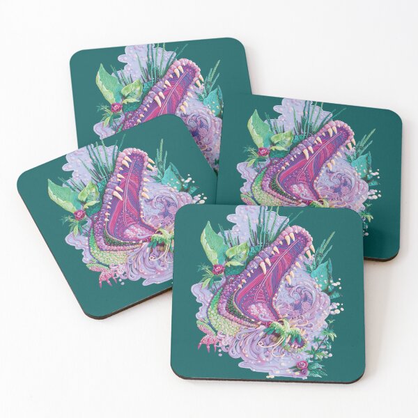Item preview, Alligator with a bird designed and sold by sinegkina.